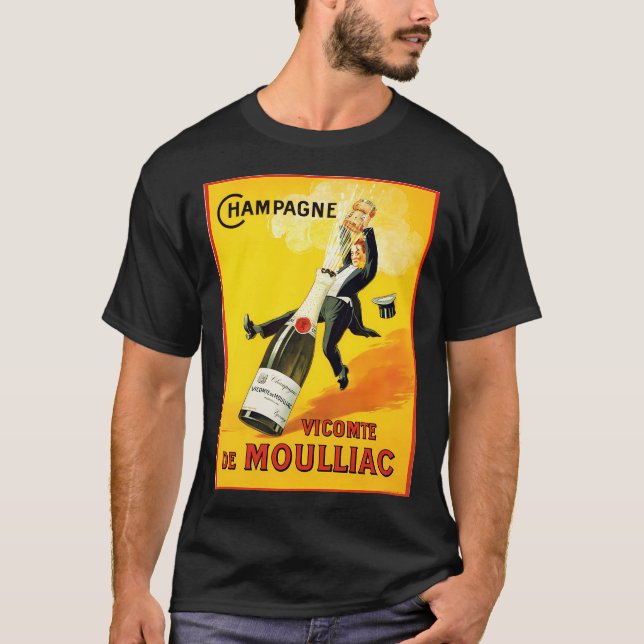 Camiseta Vintage Wine Poster (Frente)