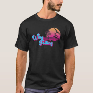 Camiseta Vintage Wing Foiling Surfer Kiteboard Accessori