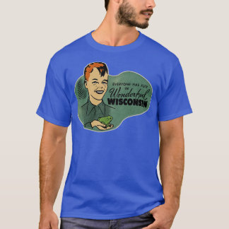 Camiseta Vintage Wisconsin Tourist Sapo Weird Kid TSirt