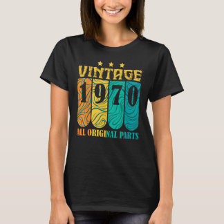 Camiseta Vintage with All Original Parts and Born in 1970