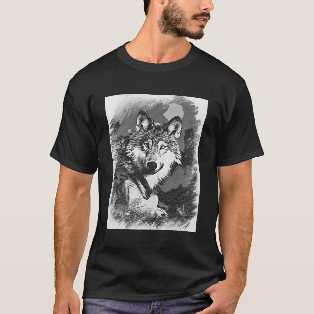 Camiseta Vintage Wolf (Frente)