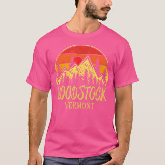 Camiseta Vintage Woodstock Vermont Vt Montanhas Hike Hike H