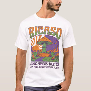 Camiseta Vintage World Tour 1978 Ricaso Cosmic Fungus Tour