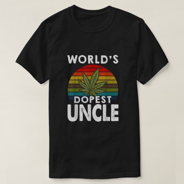 Camiseta Vintage Worlds Dopest Uncle Weed  (Frente do Design)