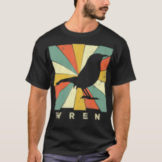 Camiseta Vintage Wren Bird Style Animal