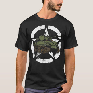 Camiseta Vintage WW2 Sherman Tank