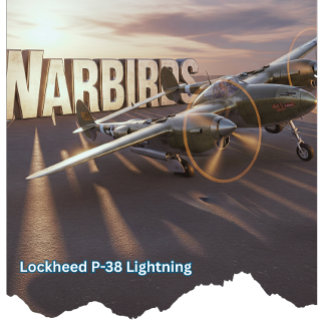 Camiseta Vintage WWII P-38 Lightning Fighter