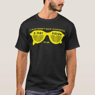 Camiseta Vintage "X-Ray Vision" História em quadrinhos Ad 
