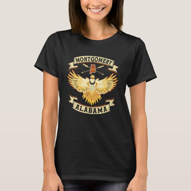 Camiseta Vintage Yellowhammer State Alabama Montgomery (Frente)