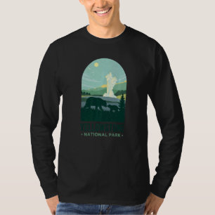 Camiseta Vintage Yellowstone Geyser Yellowstone National Pa