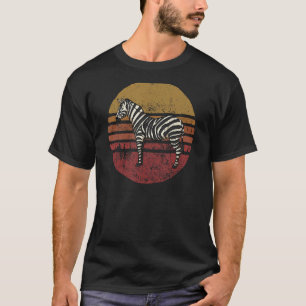 Camiseta Vintage Zebra Retro Style Zebra