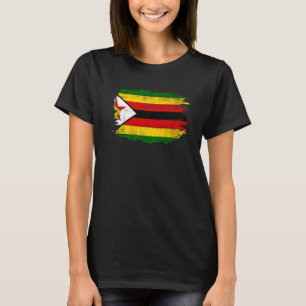 Camiseta Vintage Zimbábue: Bandeira Do Zimbábue