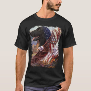 Camiseta Vintagem Clássica da América do Cão e da Águia