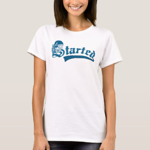 Camiseta Vintagem Crônica Iniciada por Grunge Gótico