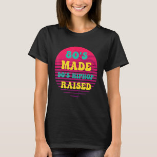Camiseta Vintagem de alto-passo criado pelos 90 anos 80