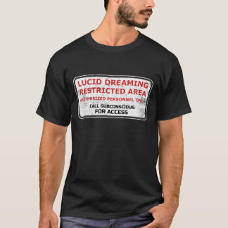 Camiseta Vintagem de área restrita com sondagem de Lucid