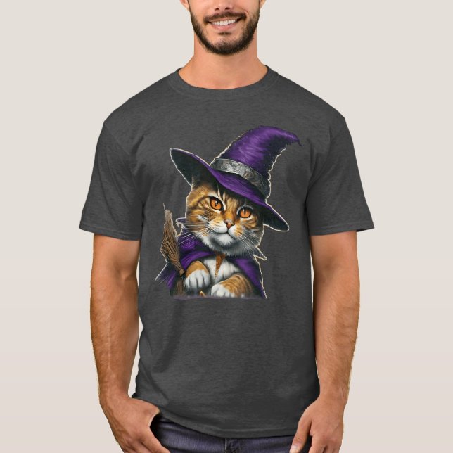 Camiseta Vintagem de Bruxas de Halloween (Frente)