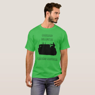 CAMISETA VINTAGEM DE ENGENHEIRO OPERACIONAL BULLDOZER CERTI
