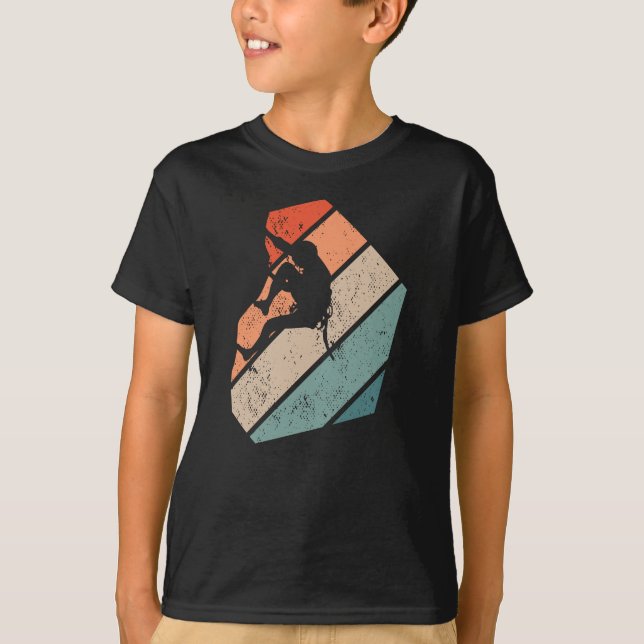 Camiseta Vintagem de Escalada de Rock (Frente)