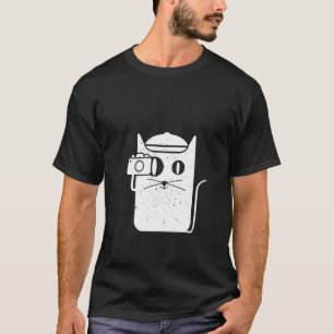 Camiseta Vintagem de Fotografia de Kitten Cat
