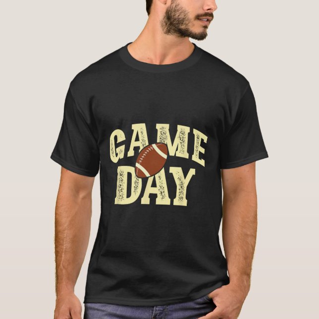 Camiseta Vintagem de Futebol do Game Day Team (Frente)
