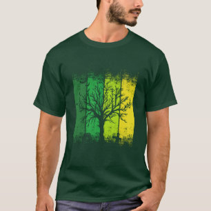 Camiseta Vintagem de Halloween assombrada e design assustad
