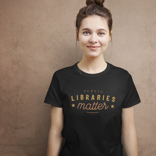 Camiseta Vintagem de Matéria de Bibliotecas (Libraries Matter Vintage T-shirt)