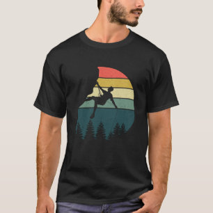 Camiseta Vintagem de Montanha Subterrânea de Montanha Retr