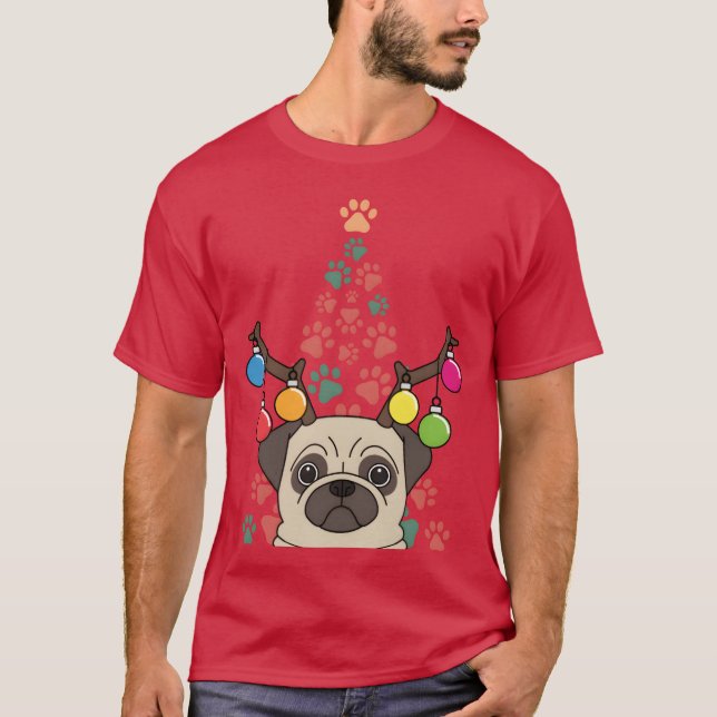 Camiseta Vintagem de Natal da Puppy (Frente)