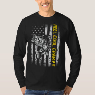 Camiseta Vintagem de Peixes de Pesca Legal de Capuz Reel