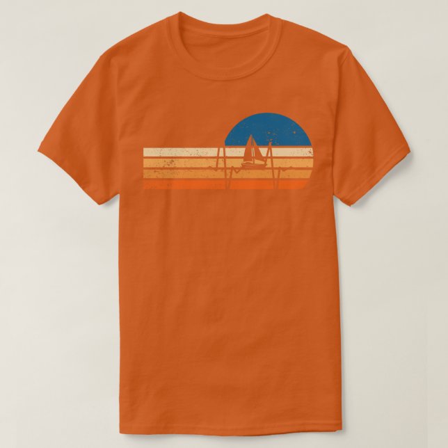 Camiseta Vintagem de Retro à Vela (Frente do Design)