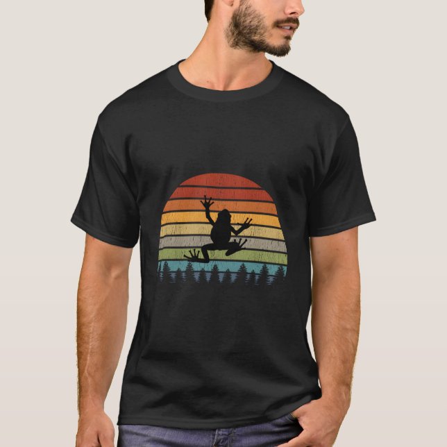 Camiseta Vintagem de Retro do sapo (Frente)