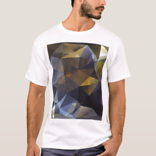Camiseta Vintagem de triângulo brilhante, textura de diaman