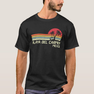 Camiseta Vintagem de Verão no México Playa Del Carmen Be