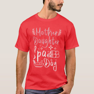 Camiseta Vintagem do Dia do Spa da Mãe Filha