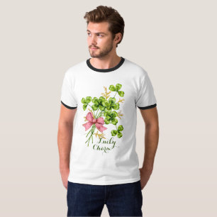 Camiseta Vintagem Elegante de Camarões Sortudos Dias de São