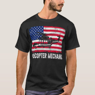Camiseta Vintagem Mecânica do Helicóptero Vintage em Pertur