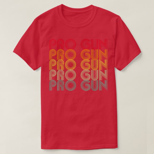 Camiseta Vintagem Pro Gun Pro Life (Frente do Design)