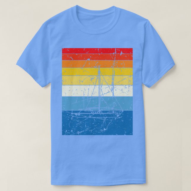 Camiseta Vintagem Retroativa de Entrega à Vela (Frente do Design)