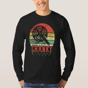 Camiseta Vintagem Retroativa Do Cárter De Bicicleta Para Pá