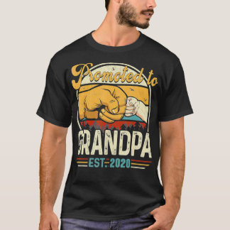 Camiseta Vintagem Retroativa Do Dia de os pais Mens Promovi