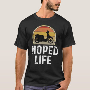 Camiseta Vintagem Retroativa Moped Life Rider Do Patinete M
