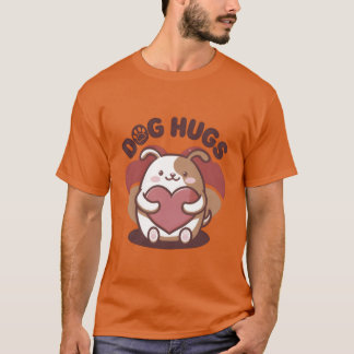 Camiseta Vintagem retrógrada de Hugs Cães