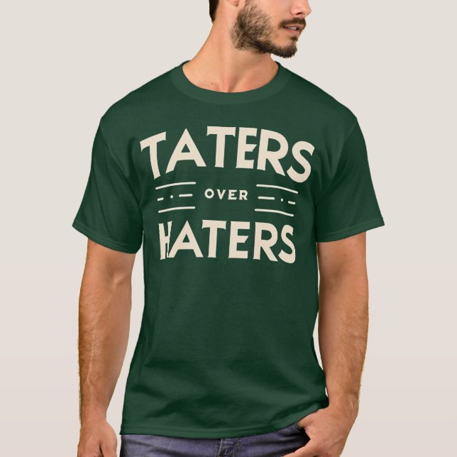 Camiseta Vintagem retrógrada de Tateres Over Hater (Frente)