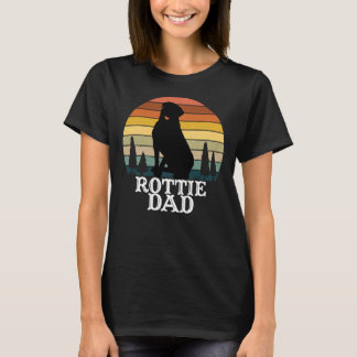 Camiseta Vintagem retrorativa do Pai rottie