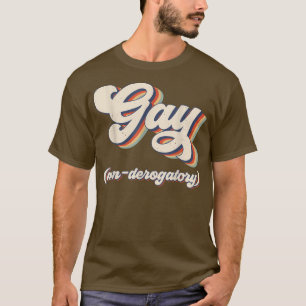 Camiseta Vintagem retrorreflectora não-derrogatória gay