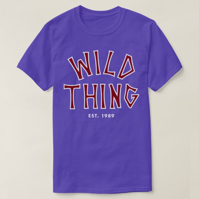 Camiseta Vintagem Wild Est 1989 (Frente do Design)