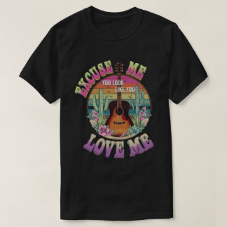 Camiseta Vintge Country Music Com Licença Você Parece Você