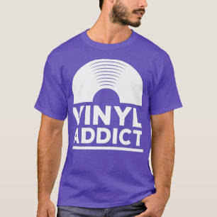 Camiseta Vinyl Addict Tee Retro Old School Music DJ