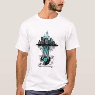 Camiseta Vinyl City Soundwave   Modern Art Music Lover